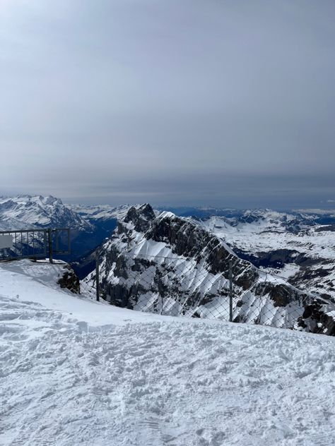 Mount Titlis, Switzerland Mount Titlis Switzerland, Titlis Switzerland, Mount Titlis, Swiss Mountains, Skiing Aesthetic, Ski Culture, Switzerland Travel, Jurassic Park World, Favorite Picture