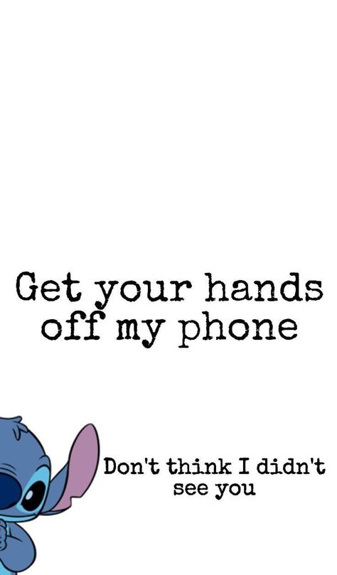 #Stitch #wallpaper | Funny iphone wallpaper, Funny wallpapers, Funny phone wallpaper Makeup Wallpaper, Dont Touch My Phone, Up Wallpaper, Stitch Wallpaper, Lilo And Stitch Quotes, Funny Lockscreen, Lock Screen Wallpaper Iphone, Phone Humor, Stitch Quote