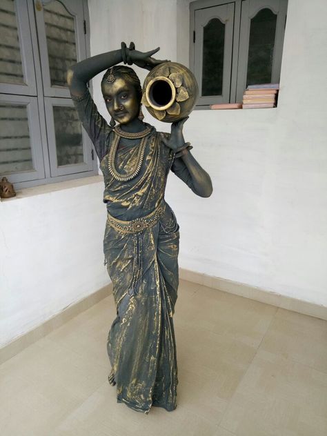 Winner of a fancy dress competition at a school in Bangalore (x-post r/india) Fancy Dress Costumes Kids, Fancy Dress Competition, Indian Goddess, Girls Dress Up, Fancy Dress Costumes, Bronze Statue, Kids Costumes, Beautiful Eyes, Bangalore