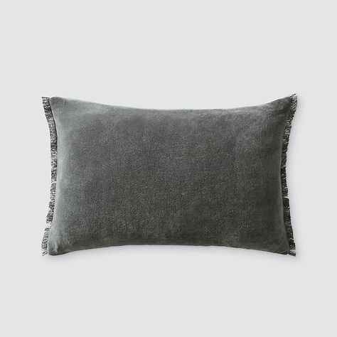 The Citizenry Naveta Velvet Lumbar Pillow | The Container Store Velvet Lumbar Pillow, Pillow Mixing, The Citizenry, Home Decor Brand, Sheepskin Throw, Velvet Color, Mirror Wall Art, Wool Pillows, Velvet Pillows