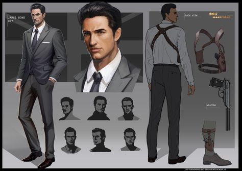 http://fengzhudesign.blogspot.sg/2015/05/fzd-term-3-student-presentations-part-1.html Feng Zhu Design, Student Presentation, D20 Modern, Feng Zhu, Modern Fantasy, Character Sheet, Character Design Male, Drawing Clothes, Book Inspiration