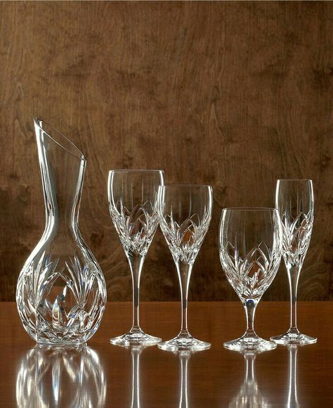 Liquor Glasses, Beautiful Glasses, Crystal Stemware, Glass Ware, Wine Set, Decanter Set, Crystal Glassware, Set The Table, Waterford Crystal