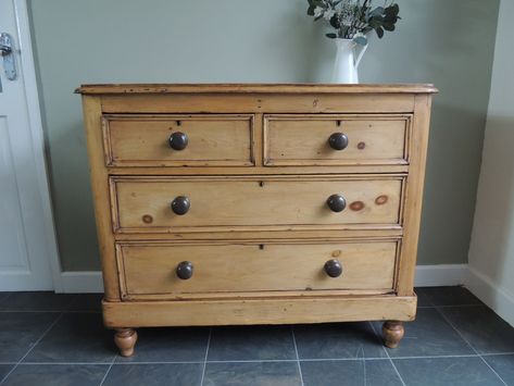 Gorgeous Victorian Solid Pine Chest Of Drawers | 762430 | Sellingantiques.co.uk Antique Pine Chest Of Drawers, Victorian Chest Of Drawers, Filing Drawers, Pine Chest Of Drawers, Pine Dresser, Decorating Bedroom, Small Chest Of Drawers, Pine Chests, Antique Chest