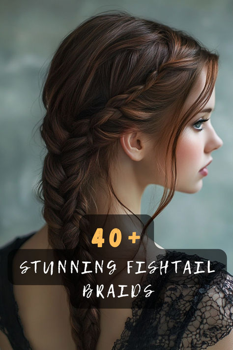 Explore 40 stunning fishtail braid styles that elevate your look. 🐟💁‍♀️ These intricate designs feature unique patterns, elegant twists, and creative embellishments perfect for any occasion. Ready to transform your hairstyle? Click to explore all the stunning styles! #FishtailBraids #BraidedStyles #ElegantTwists #CreativeEmbellishments #HairInspiration Fun Braids For Long Hair, Fishtail Braid Styles, Fishtail Updo, Winter Hair Care, Red Hair Inspiration, Fishtail Braid Hairstyles, Pretty Braids, Indie Hair, Aloe Vera For Hair