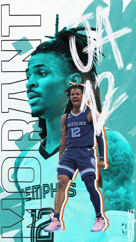 Ja Morant Poster Dunk, Nba Wallpapers Ja Morant, Ja Morant Grizzlies Wallpaper, Ja Morant Wallpaper Iphone, Ja Morant Poster, Nba Wallpapers Stephen Curry, Ja Morant Style, Cool Basketball Wallpapers, Basketball Quotes Inspirational