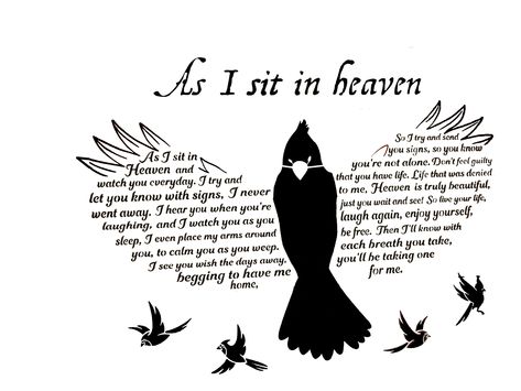 "24\"w x 18\"h stencil on 10 mil clear mylar" As I Sit In Heaven, Heaven Poems, Dragonfly Tattoo Design, Cherry Stain, Inspirational Poems, Large Stencils, Custom Stencils, Painted Wood Signs, Beautiful Dark Art