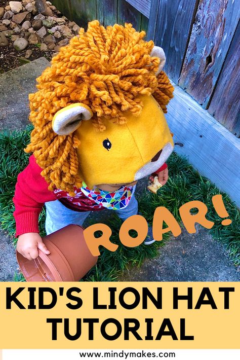 Step by step tutorial with detailed instructions to make this adorable kid's lion hat. Perfect Halloween Costume for the little lion lover in your life. Pattern size 12M to 4T. Easy Halloween costumes for kids | Easy DIY Halloween costumes | Creative Halloween costumes for kids | Lion costume Kids | Toddler costumes for boys | Toddler lion costume girl Lion Toddler Costume, Lion Costume Diy, Boys Halloween Costumes Diy, Lion Halloween Costume, Toddler Boy Costumes, Stitch Ears, Lion Hat, Hat For Kids, Rare Features