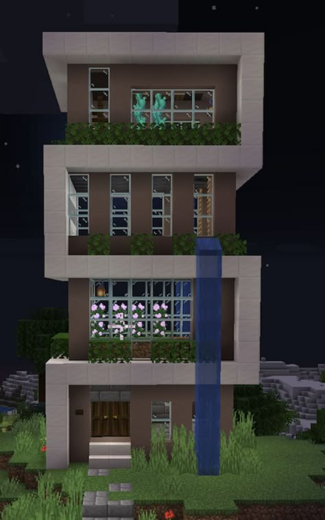 Square Minecraft Houses, Minecraft Glass House Ideas, Zo Kill Sound Id, Minecraft Houses Quartz, Glass Minecraft House, Minecraft Stone Brick House, Minecraft Houses Stone, Terracotta Minecraft House, Terracotta House Minecraft