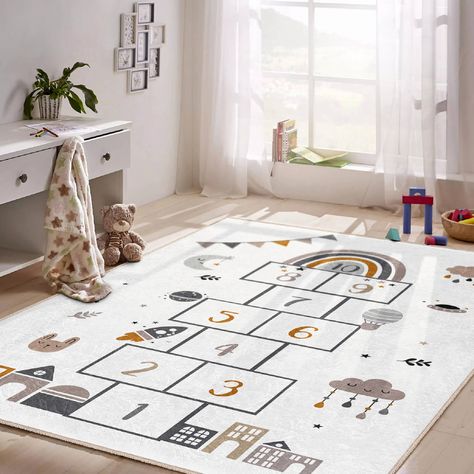 Play Room Rugs, Kids Playroom Flooring, Hopscotch Rug, Playroom Flooring, Kid Room Carpet, Carpets For Kids, Mazes For Kids, Sleeping Room, Room Carpet