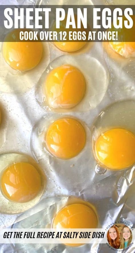 Sheet Pan Eggs, Oven Baked Eggs, Salty Side Dish, Eggs In Oven, Ways To Cook Eggs, Egg Sandwich Breakfast, Over Easy Eggs, Perfect Eggs, Side Dish Recipes Easy