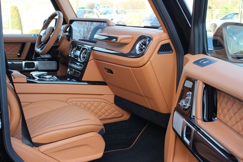 Mercedes-Benz G 63 AMG BRABUS Widestar 800 - Autohaus Ansawi - Germany - For sale on LuxuryPulse. Brabus G Wagon Interior, G Wagon Brown Interior, Mercedes G Wagon Interior, G 63 Amg Brabus, Tesla Sports Car, G650 Landaulet, G Wagon Interior, G 63 Amg, G 63