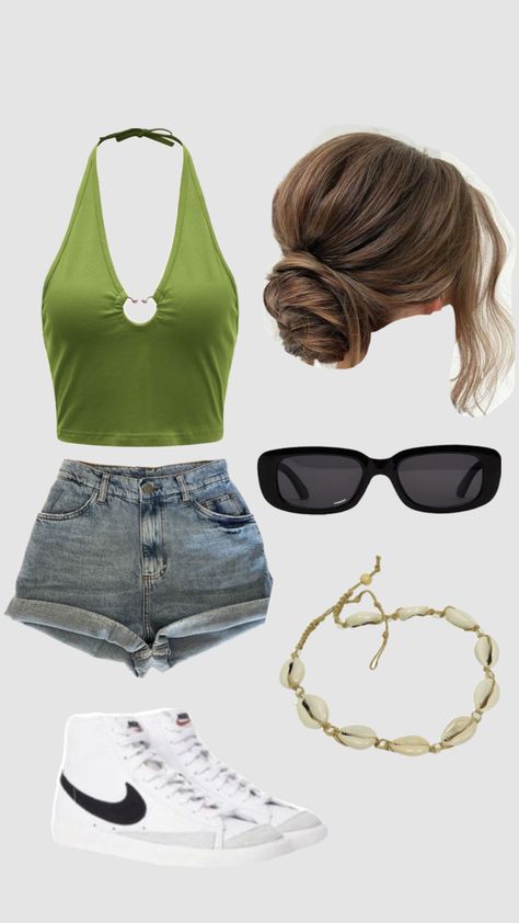 Summer Outfit Inspo Layout, Outfits Aesthetic Summer 2024, Summer Vibes Aesthetic Outfit, Stargirl Summer Outfit, Outfit Collage Summer, Hoț Girl Summer Outfit, Pretty Summer Outfits Girly, Looks Outer Banks, Coconutgirl Outfits