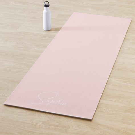 Pink Aesthetic Decor, Light Pink Solid, Pink Yoga Mat, Color Minimalist, Baby Light, Pastel Print, Pink Yoga, Mat Pilates, Pink Solid