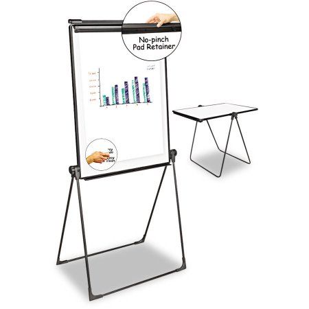 Universal One Foldable Double Sided Dry Erase Easel, 28.5" x 37.5", White/Black Board Rooms, Mobile Whiteboard, Dream Classroom, Metal Board, Metal Easel, Holistic Education, Whiteboard Eraser, Artist Easel, Office Needs