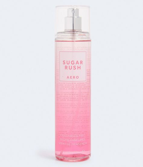 Our irresistibly sweet Sugar Rush Fragrance Mist perfectly matches your charming personality! This deliciously girly blend incorporates juicy top notes of citrus fruits and red berries paired with delicate rose petals and so-smooth vanilla cream. A base of musk, amber and sandalwood lends a soft, sensual finish. Aeropostale 33 Birthday, Charming Personality, Bath Stuff, Period Kit, Glitter Lip Gloss, Body Splash, Citrus Fruits, Hand Body Lotion, Vanilla Cream