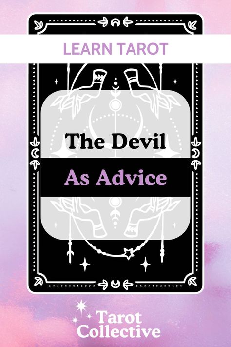 Discover the deeper wisdom behind The Devil card in tarot readings. Learn how this complex figure can offer actionable advice and empower your spiritual journey. Unearth hidden truths at www.tarot-collective.com ✨🔮 #TarotAdvice #TheDevilCard #SpiritualJourney #TarotCollective The Devil Tarot Meaning, Devil Tarot Card, The Devil Tarot, Tarot Interpretation, Learn Tarot, Wands Tarot, Daily Tarot Reading, Hidden Truths, Tarot Meanings