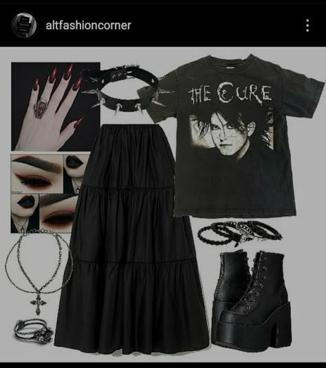 Gothic Egirl, Goth Outfit Ideas, Casual Goth, Alt Outfits, Alternative Clothing, Alt Fashion, Grunge Goth, Clothing Inspiration, Swaggy Outfits