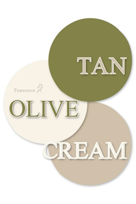 Olive Colour Aesthetic, Moss Green Outfit Color Combos, Olive And Beige Color Palette, Olive Green And Cream Color Palette, Tan And Olive Green Outfits, Olive And Cream Outfit, Olive Green Color Palette Outfit, Classy Color Combinations, Tan And Green Outfits