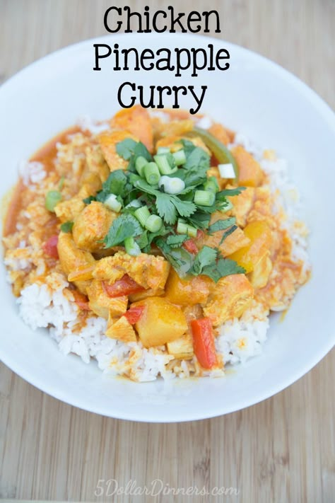 Chicken Pineapple Curry Recipe Easy Thai Food, Pineapple Curry Recipe, Thai Food Restaurant, Pineapple Curry, Chicken Pineapple, Paleo Chicken Recipes, Pineapple Chicken, Curry Dishes, Thai Food