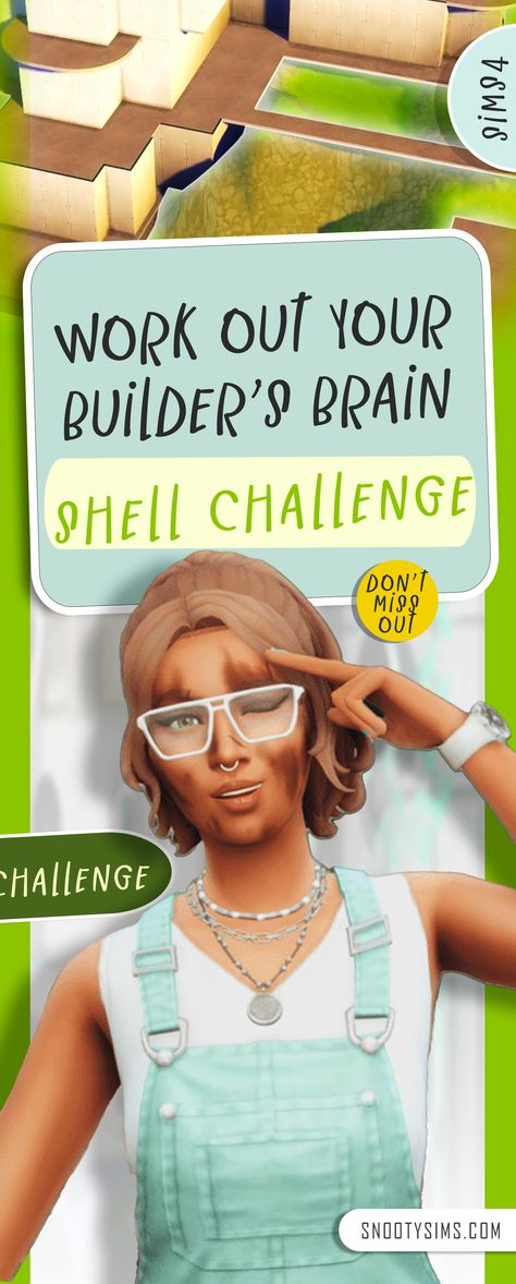 Sims 4 challenge Sims 4 Build Shells, Sims 4 Build Challenges, Sims 4 Shell Challenges, Sims 4 Building Challenge, Sims Build Challenge, Sims 4 Build Challenge, Sims 4 Cas Challenge, Sims 4 Challenge, Sims 4 Challenges