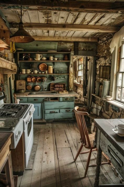 1920s Farmhouse, Farmhouse Kitchen Inspiration, Gorgeous Farmhouse, Farmhouse Kitchen Ideas, Farm Cottage, Perfect Kitchen, Dream House Rooms, Cozy Kitchen, Amish Country