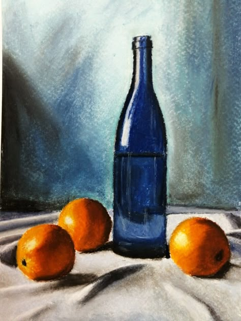 Still Life In Soft Pastels, Still Life Soft Pastel Drawing, Oil Pastel Still Life For Beginners, Still Life Outline, Still Life Pastel Painting, Pastel Still Life Paintings, Still Life Pastel Drawing, Still Life Drawing Oil Pastels, Still Life Art Reference