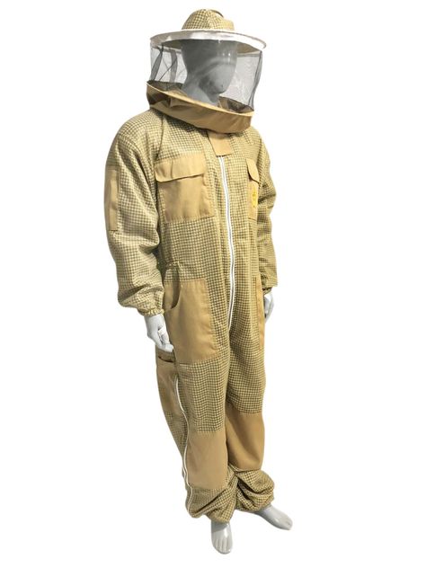 Beekeeping ventilated suit Round Veil khaki colour Bee Keeper Suit, Beekeeping Suit, Bee Suit, Khaki Colour, Bee Movie, Bee Keeper, Harajuku Fashion, Bee Keeping, Fencing