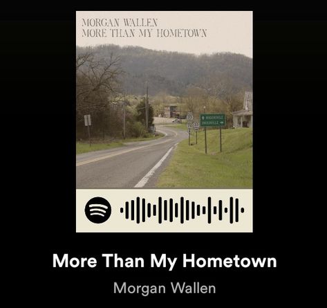 Spotify cover and song code for Morgan Wallen's song More Than My Hometown Morgan Wallen More Than My Hometown, More Than My Hometown, Morgan Wallen, Music Posters, Favorite Song, Music Aesthetic, Music Covers, Together We Can, Music Poster