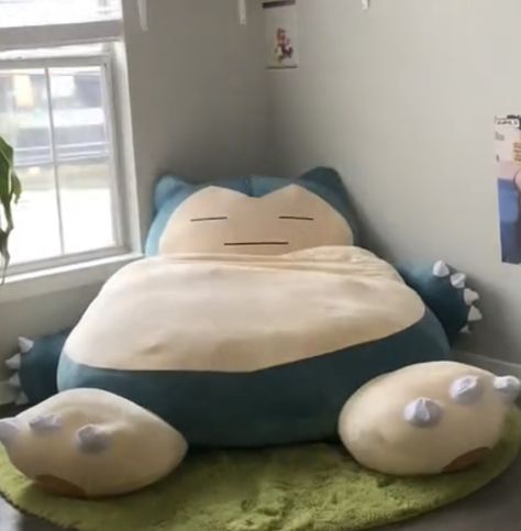 Snorlax Bean Bag, Bean Bags, Bag Chair, Dried Beans, Cloth Bag, Room Accessories, Bean Bag, Stuffed Animal, Bean Bag Chair