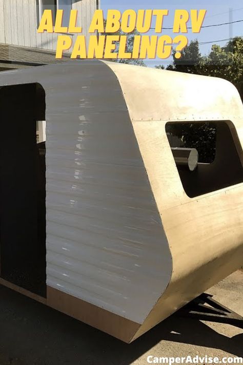 In this article, I have shared information on RV Paneling. Everything you need to know about RV wall panels both interior and exterior. Also where to buy? Camper Exterior Siding Ideas, Rv Siding Ideas, Trailer Paneling Makeover, Rv Wall Repair, Fixing Up A Trailer House, Rv Exterior Remodel, Rv Exterior Paint, Rv Repair Exterior, Rv Delamination Repair