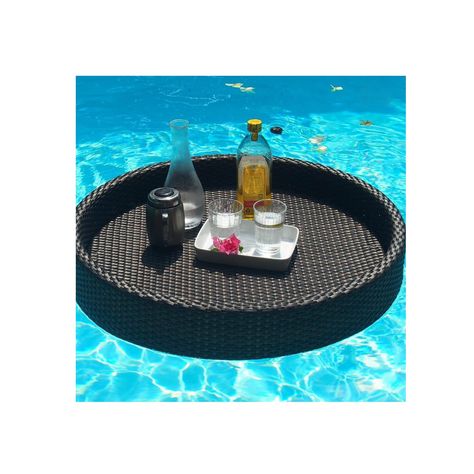 Floating Trays For Pool, Floating Table For Pool, Rattan Tray Decor, Breakfast Boat, Floating Breakfast, Floating Table, Kitchen Tech, Birthday Basket, Rattan Tray