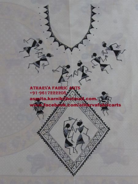 warli hand painted kurtis!!! – Atharva Fabric Arts Hand Painted Kurtis, Warli Print, Worli Painting, Fabric Paint Shirt, Warli Painting, Saree Painting Designs, Warli Art, Fabric Paint Diy, Saree Painting