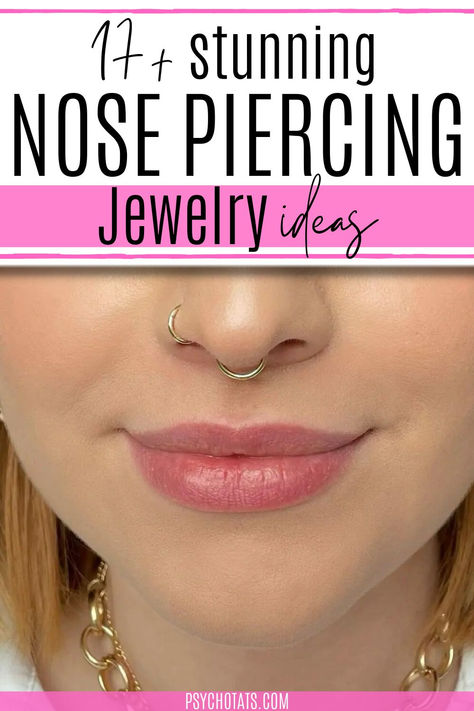 Nose Piercing Jewelry Multiple Nose Piercing Ideas, Nose Piercing Both Sides, Both Nostrils Pierced, Multiple Nose Piercings, Septum And Nose Piercing, Nasal Piercing, Nose Piercing Inspo, Double Nose Piercing Same Side, Nose Piercing Ideas