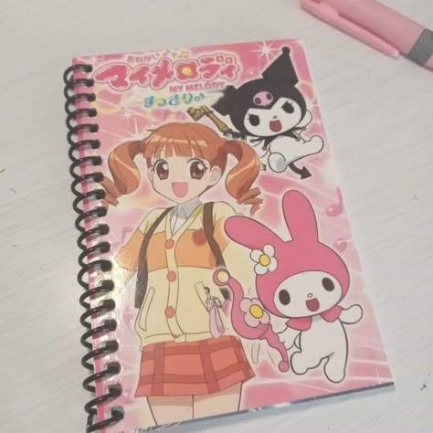 #sanrio #notebook #sanrionotebook #kuromy #mymelody #kuromyandmymelody #kuromynotebook #mymelodynotebooj Sanrio Notebook, Sanrio Icons, School Notebooks, Kawaii Stationery, Fairytale Dress, Fairy Tales, Mosaic, Notebook, Stationery