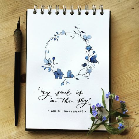 #watercolor #print #flower Boarders Designs For Projects, Pencil Drawings For Beginners, Bullet Journal Ideas Templates, Paper Art Design, Bullet Journal Quotes, Birthday Card Drawing, Hand Lettering Art, Bullet Journal Diy, Bullet Journal Design Ideas