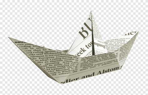 Origami Ship, Paper Boat Origami, Boat Origami, Child Png, Newspaper Paper, Boat Illustration, Fly Paper, Origami Boat, Border Templates