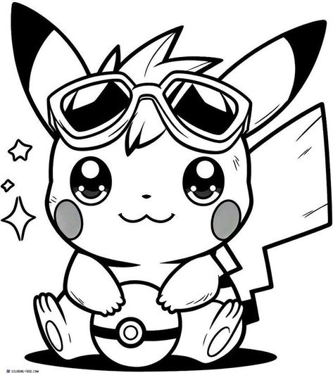 Sonic Coloring Sheets, Coloring Sheets Free Printable, Pikachu Coloring, Sonic Coloring, Pokemon Coloring Sheets, Yellow Pokemon, Pikachu Tattoo, Pikachu Coloring Page, Cute Pikachu