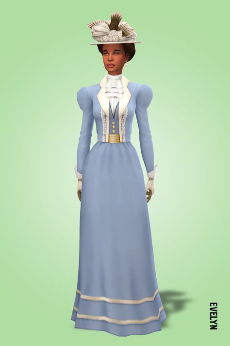 Moulin Rouge The Musical, 1910 Dress, 1890s Dress, Cloak Dress, The Moulin Rouge, Sims 4 Decades Challenge, Sims Medieval, Sims 4 Challenges, Sims4 Clothes