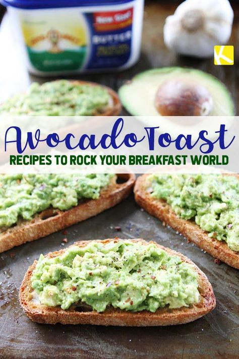 Avocado Toast Recipes, Toast Recipe Breakfast, Breakfast Avocado, Toast Avocado, Recipes Avocado, Avocado Creme, Avocado Dessert, Avocado Spread, Avocado Toast Recipe