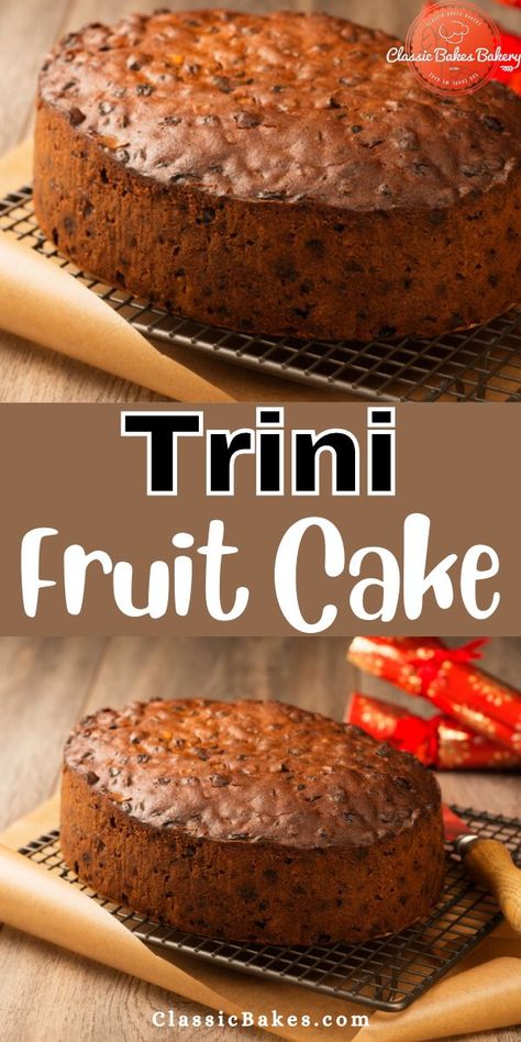 rini Fruit Cake is a soft spongy spiced cake filled with sweet fruits. Trini Fruit Cake is the lighter cake with a scattering of whole dried fruits and absolutely no alcohol. #fruitcake Trini Fruit Cake Recipe, Caribbean Fruit Cake Recipe, Fruit Sponge Cake, Light Fruit Cake, Coconut Bread Recipe, Spiced Cake, Fruit Cake Recipe, Trinidad Recipes, Trini Food