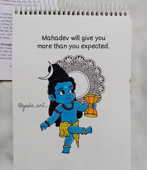 Lord Shiva Aesthetic Drawing, Mahadev Doodle Art, Mahadev Mandala Art Easy, Shiv Easy Drawing, Shiv Painting Easy, Shiv Drawings Easy, Shiv Mandala Art, Bhagwan Drawing, Shiv Ji Drawing