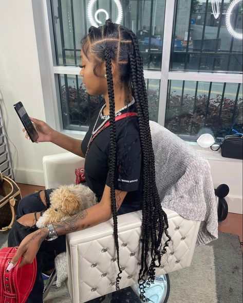 Jumbo Knotless Styles, Jadya Wayda Braids, Large Knotless Braids Hairstyles, Jayda Wayda Braids, Haircut Tips, Hairstyles Pictures, Big Box Braids Hairstyles, Girl Hairstyle, Hair Therapy