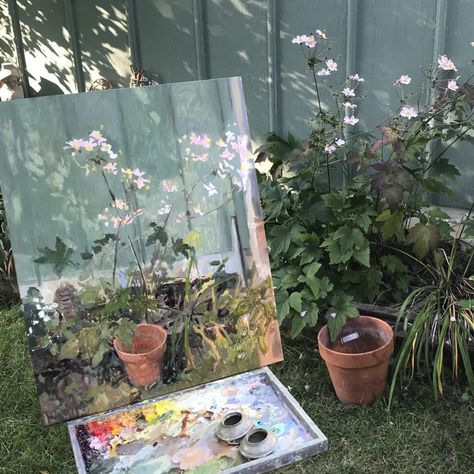 En Plein Air Painting, Interesting Textures, Gold Art Painting, Outdoor Paint, Artist Aesthetic, Plein Air Paintings, Traditional Paintings, 2024 Vision, Art Portfolio