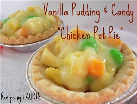 Play an April Fool's Day prank with this look-alike Chicken Pot Pie recipe from our friends @Food.com . April Fools Food, Food Pranks, Jolly Ranchers Candy, Mini Chicken Pot Pies, Fools Day, Chicken Pot Pie Recipes, 1 April, Groundhog Day, April Fools Day