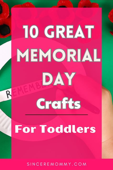 10 great memorial day crafts for toddlers Remembrance Crafts For Toddlers, Memorial Day Sunday School Crafts, Memorial Kids Crafts, Memorial Toddler Crafts, Month Of The Military Child Crafts, Upcycled Crafts, Having A Blast, Toddler Crafts, Kid Friendly