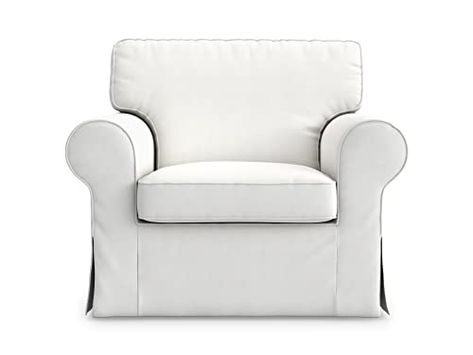 Ektorp Chair, Ikea Armchair, Sofa Covers Online, Ikea Fabric, White Chair Covers, Couch Slipcover, Ikea Couch, Ikea Ektorp, Cheap Sofas