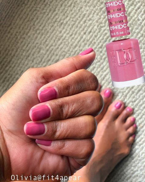 DND DC Duo Gel + Polish - 094 Aqua Pink #gelnails #fallnails #nailpolishideas #polish #nailart #manicure #pedicure #blackgirlmagic #brownskinpoppin #brownskinnails Dnd American Beauty, Dnd Gel Pedicure, Dnd Italian Pink, Dnd Nail Colors Gel Polish Summer, Mail Polish Colors, Dnc Nail Colors Gel, Dc Gel Polish Colors, Dnd Nude Gel Polish, Dnd Pink Gel Polish Colors