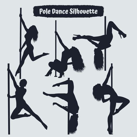 Collection of pole dancer silhouette vector Dancer Silhouette, Pole Art, Wedding People, Logo Banners, Cityscape Photos, Nature Backgrounds, Pole Dancing, Background Banner, Landscape Photos