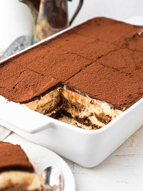 Chocolate Tiramisu - Catherine Zhang Chestnut Tiramisu, Chocolate Tiramisu Recipe, Catherine Zhang, Cake Portions, Chocolate Tiramisu, Italian Cake, Tiramisu Recipe, Coffee Cookies, Chocolate Cheese