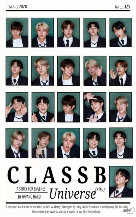 Enhypen Class Photo, Enhypen Id Photo School, Enhypen Yearbook Edit, Kpop Class Edit, Enhypen School Photoshoot, Enhypen Yearbook, Kpop Yearbook, Class Photoshoot, Yearbook Photoshoot